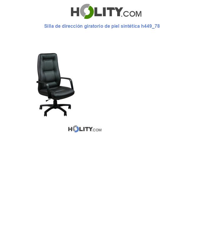 Silla de dirección giratorio de piel sintética h449_78