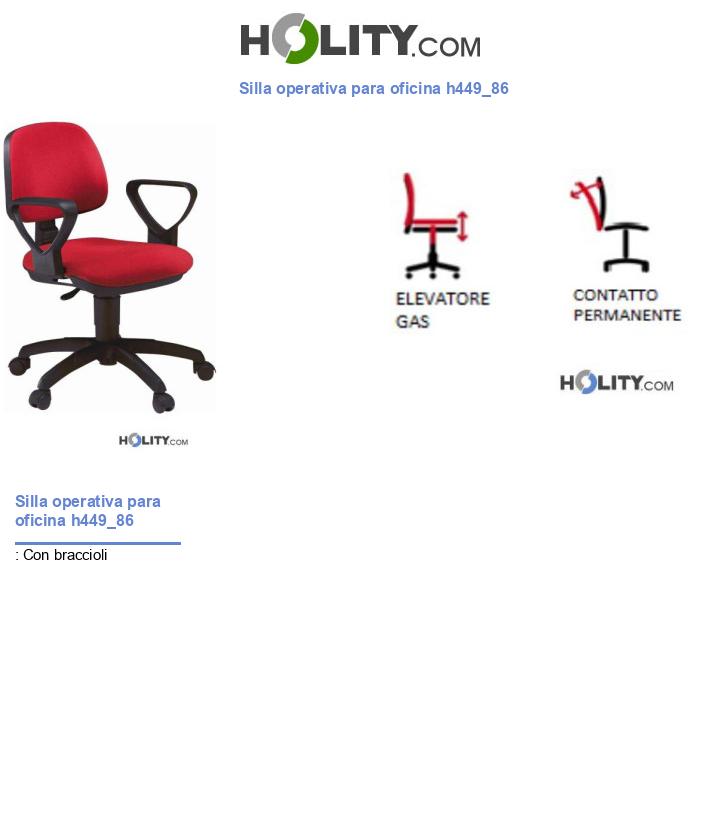 Silla operativa para oficina h449_86