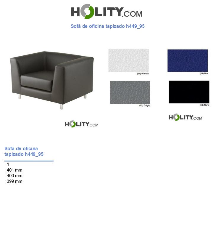 Sofá de oficina tapizado h449_95