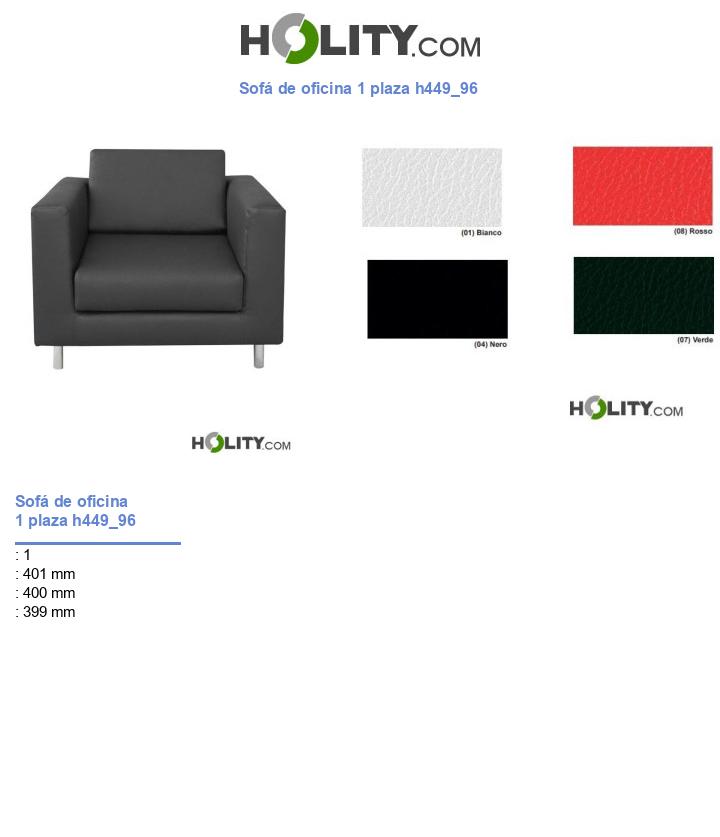 Sofá de oficina 1 plaza h449_96