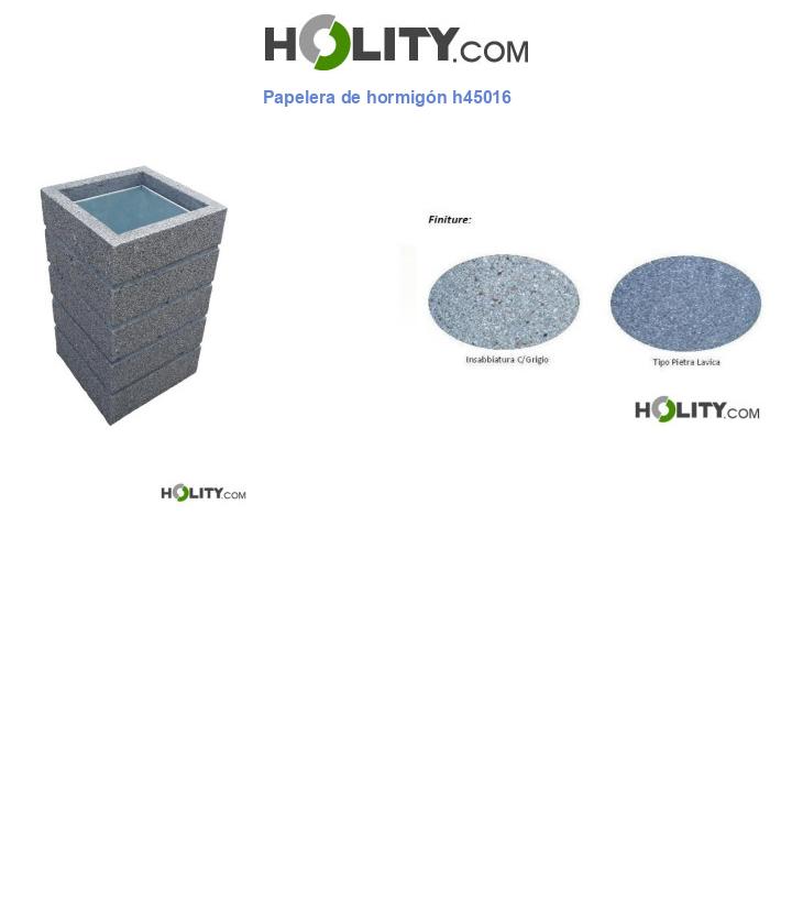Papelera de hormigón h45016