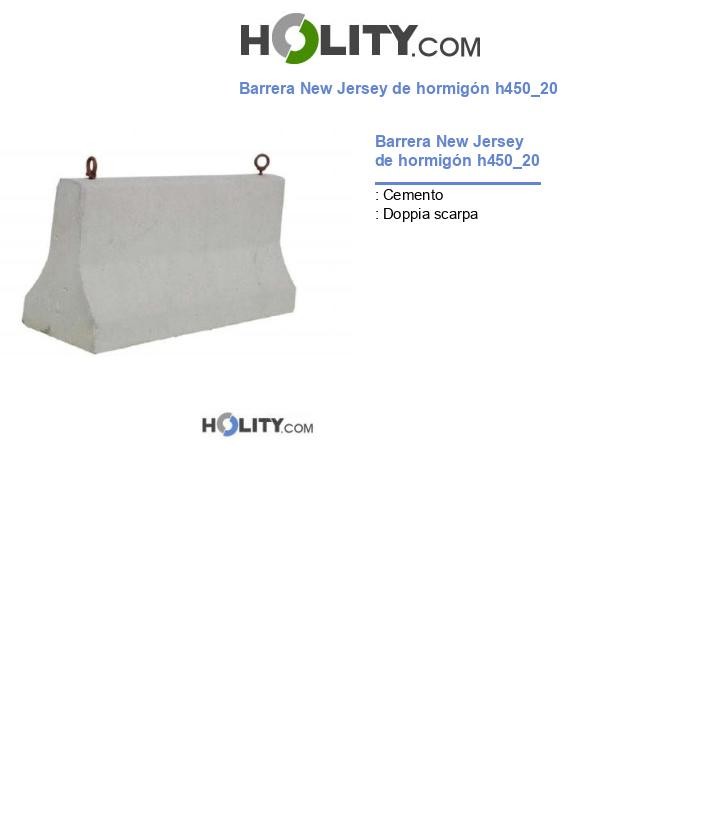 Barrera New Jersey de hormigón h450_20