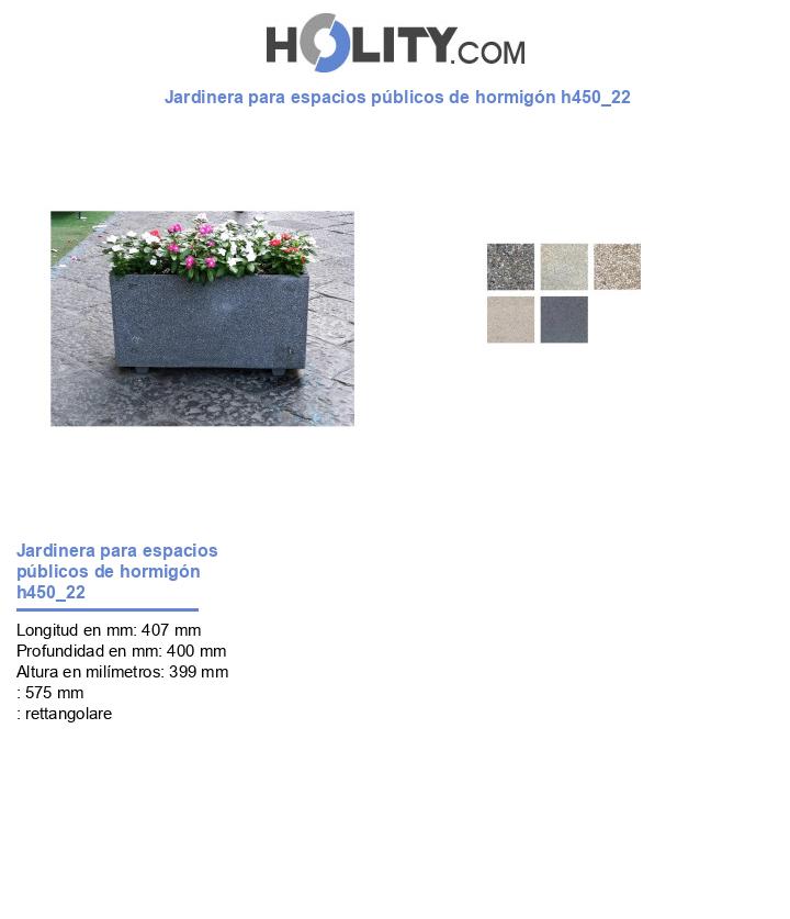 Jardinera para espacios públicos de hormigón h450_22