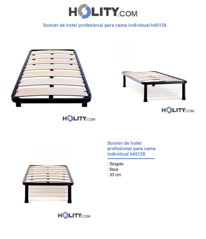 Somier de hotel profesional para cama individual h45126