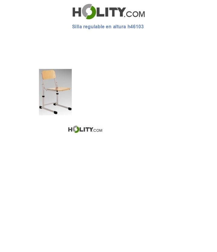 Silla regulable en altura h46103