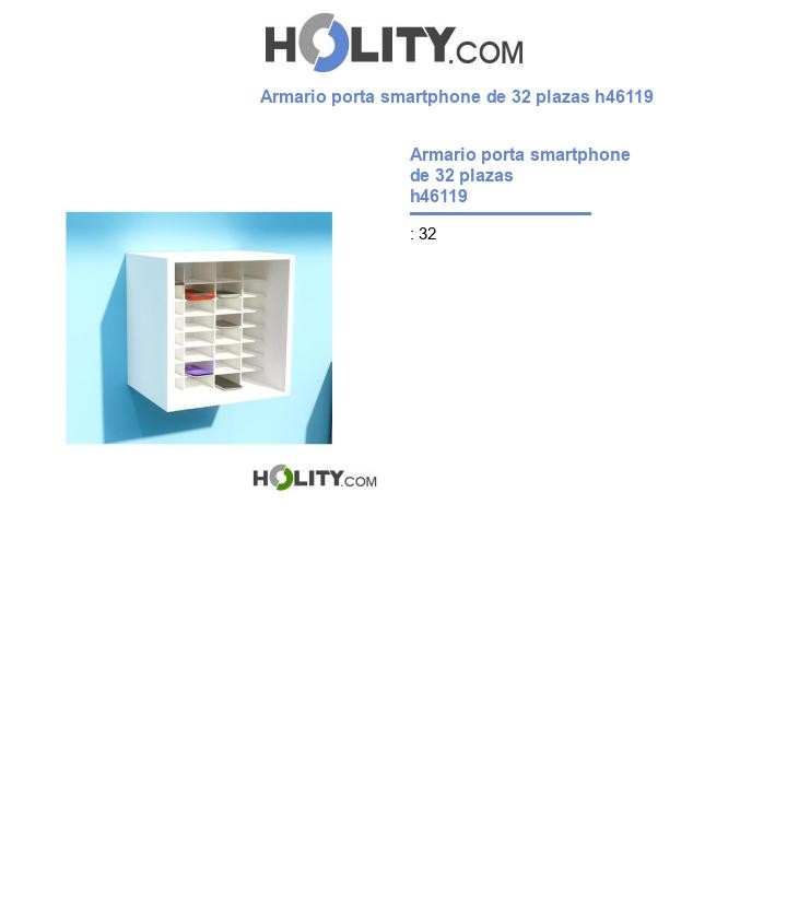 Armario porta smartphone de 32 plazas h46119