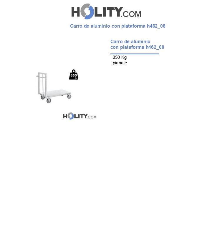 Carro de aluminio con plataforma h462_08