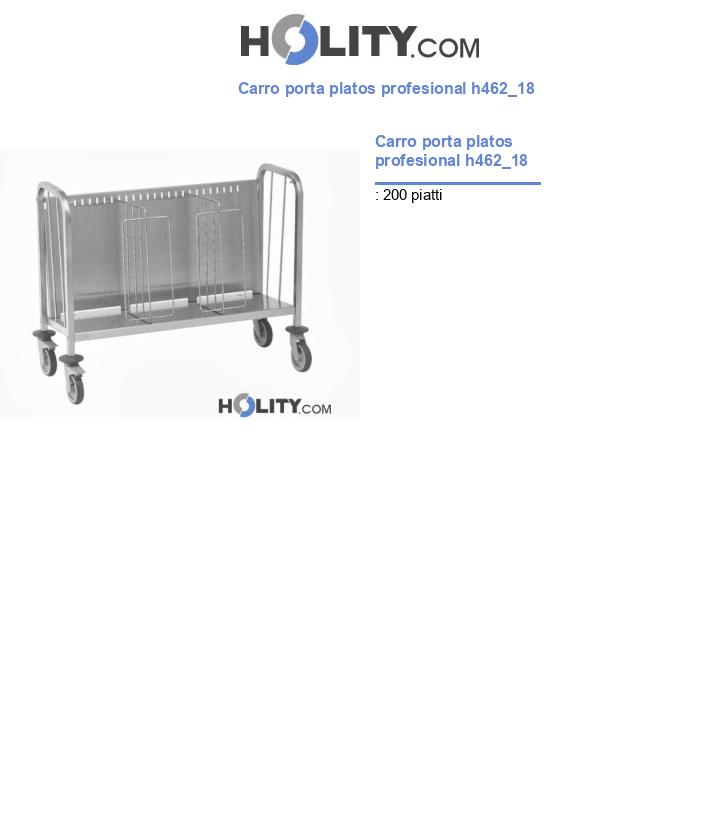 Carro porta platos profesional h462_18