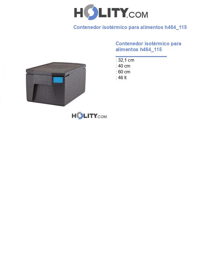 Contenedor isotérmico para alimentos h464_115