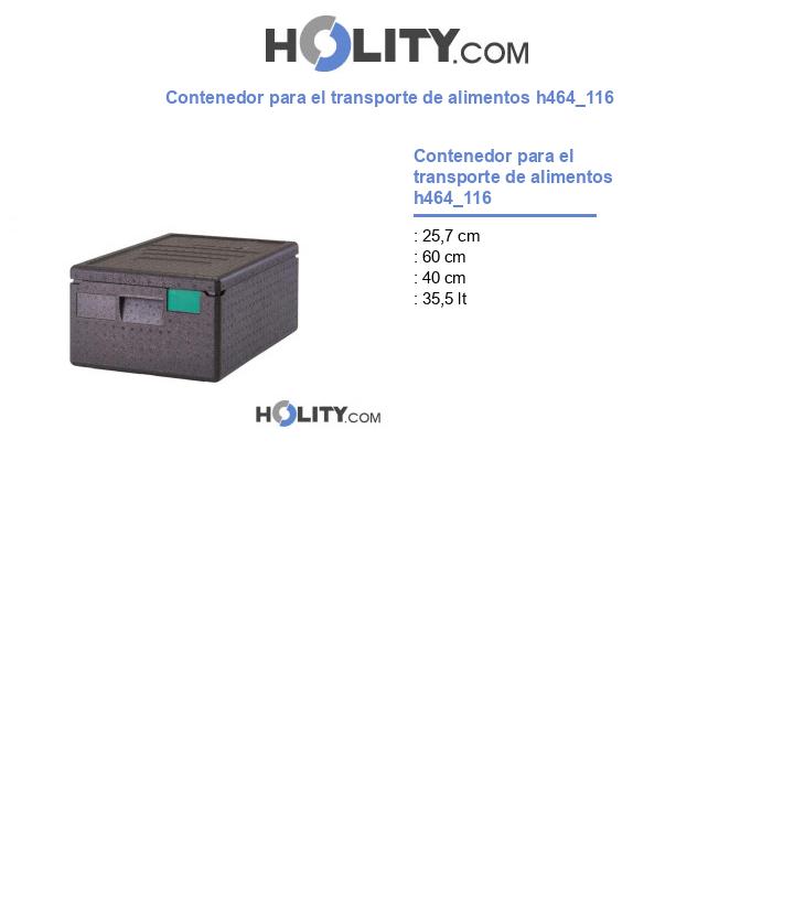Contenedor para el transporte de alimentos h464_116