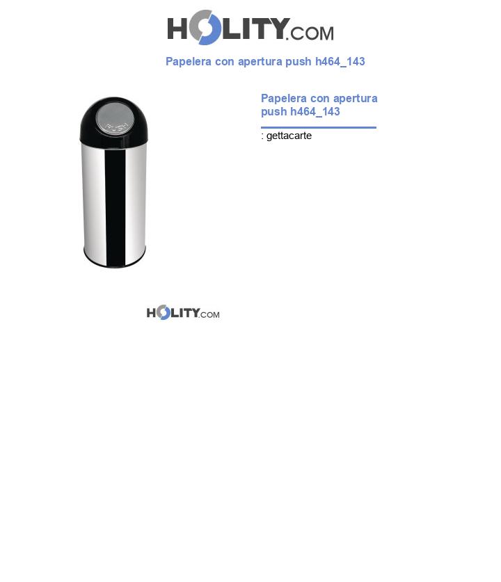 Papelera con apertura push h464_143