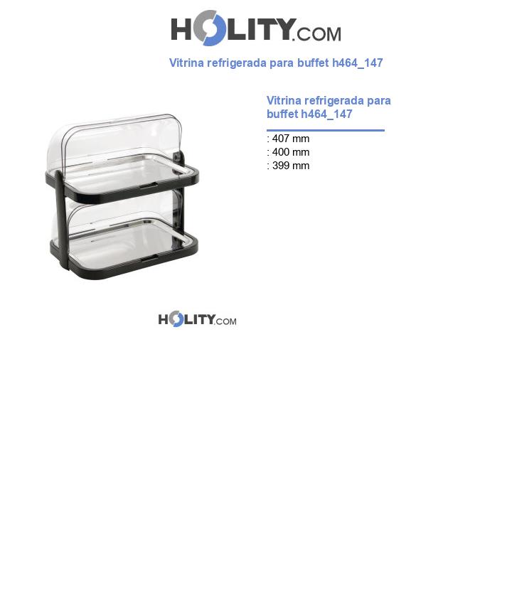 Vitrina refrigerada para buffet h464_147