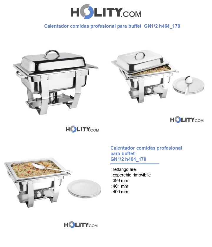 Calentador comidas profesional para buffet  GN1/2 h464_178