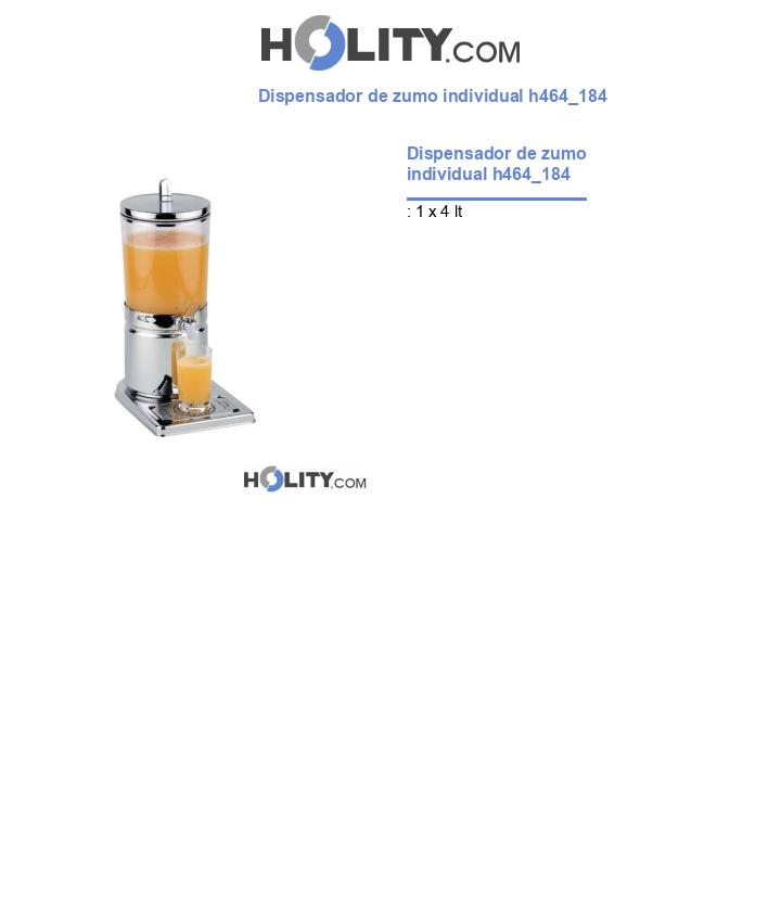 Dispensador de zumo individual h464_184