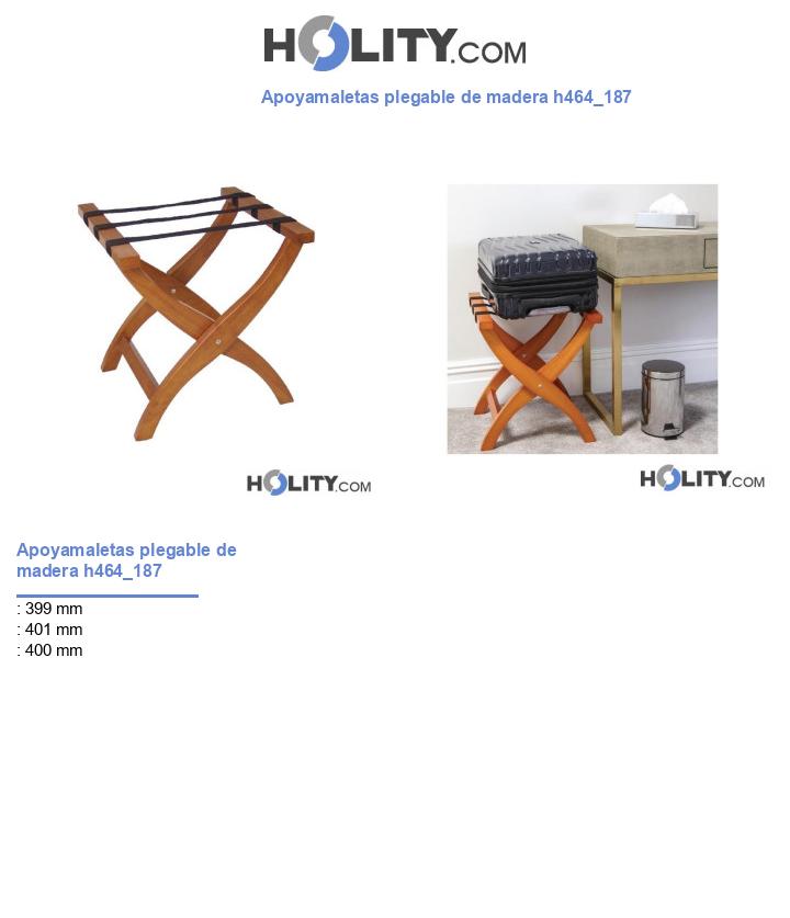 Apoyamaletas plegable de madera h464_187