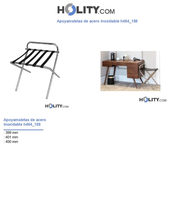 Apoyamaletas de acero inoxidable h464_188