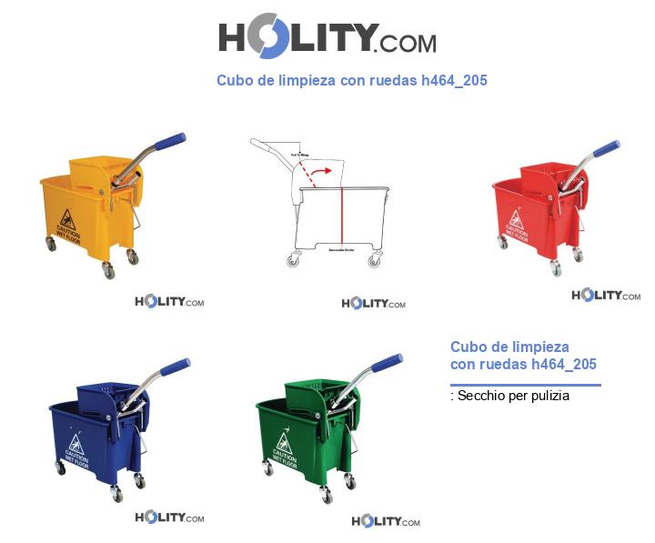 Cubo de limpieza con ruedas h464_205