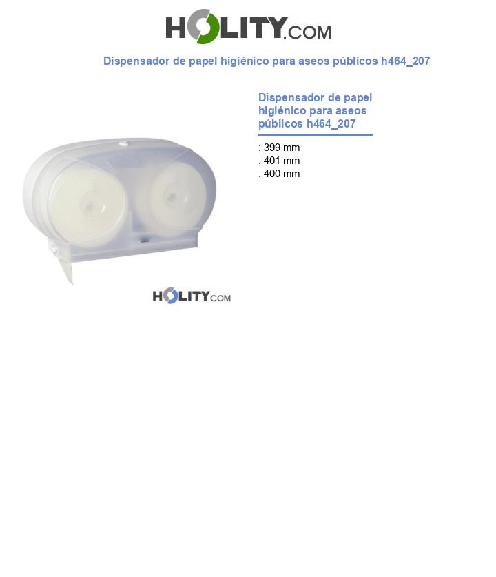 Dispensador de papel higiénico para aseos públicos h464_207