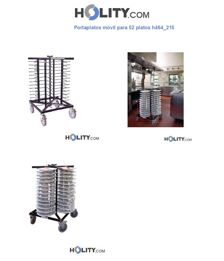 Portaplatos móvil para 52 platos h464_215
