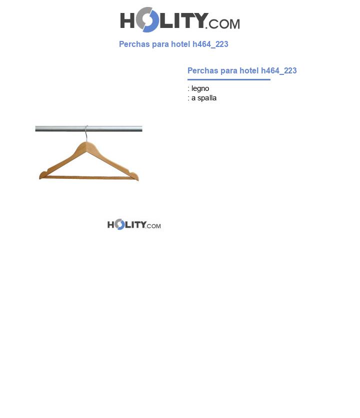 Perchas para hotel h464_223