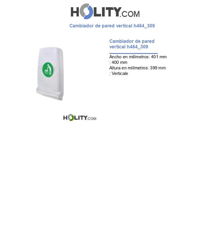 Cambiador de pared vertical h464_309
