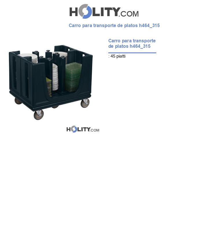 Carro para transporte de platos h464_315