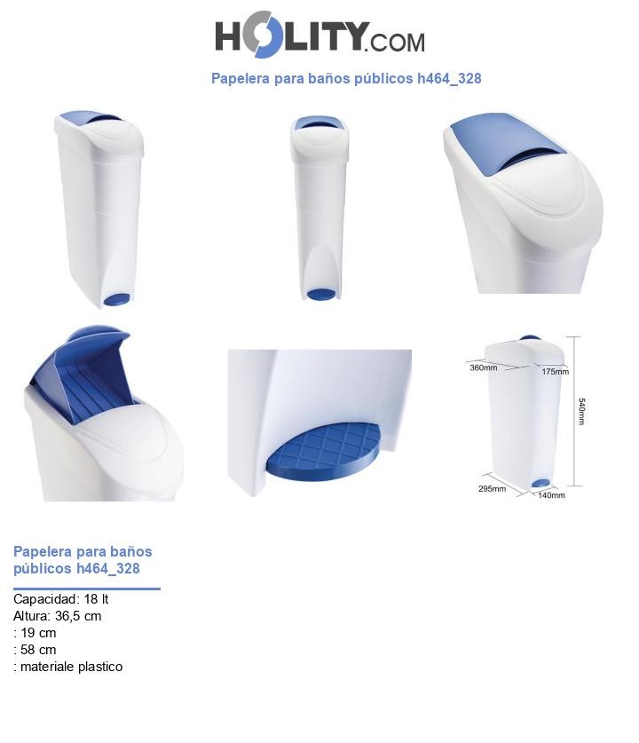 Papelera para baños públicos h464_328