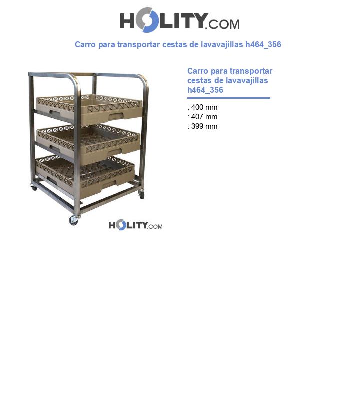 Carro para transportar cestas de lavavajillas h464_356