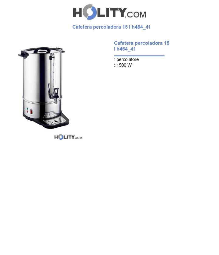 Cafetera percoladora 15 l h464_41