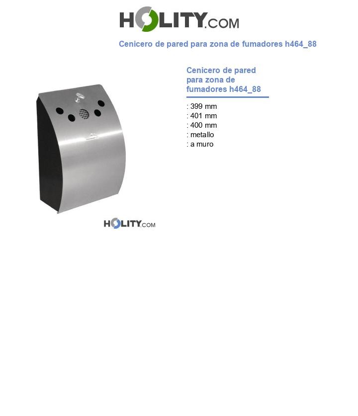 Cenicero de pared para zona de fumadores h464_88