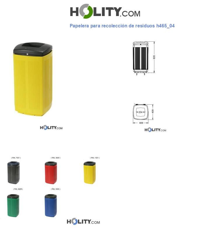 Papelera para recolección de residuos h465_04