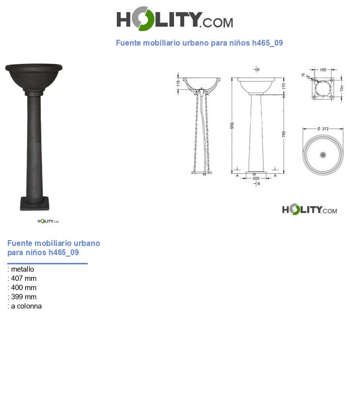 Fuente mobiliario urbano para niños h465_09