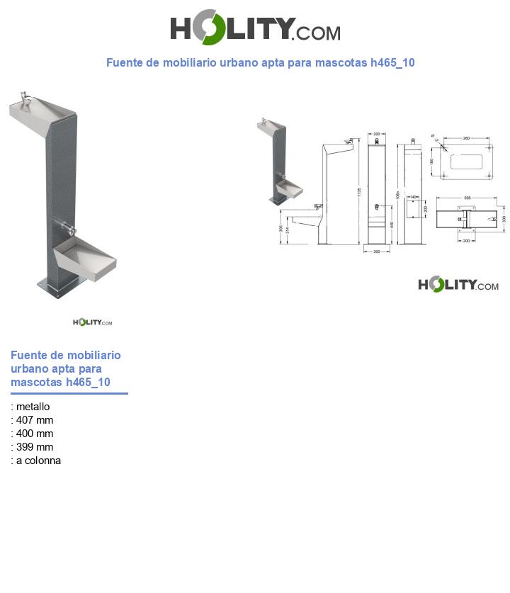 Fuente de mobiliario urbano apta para mascotas h465_10