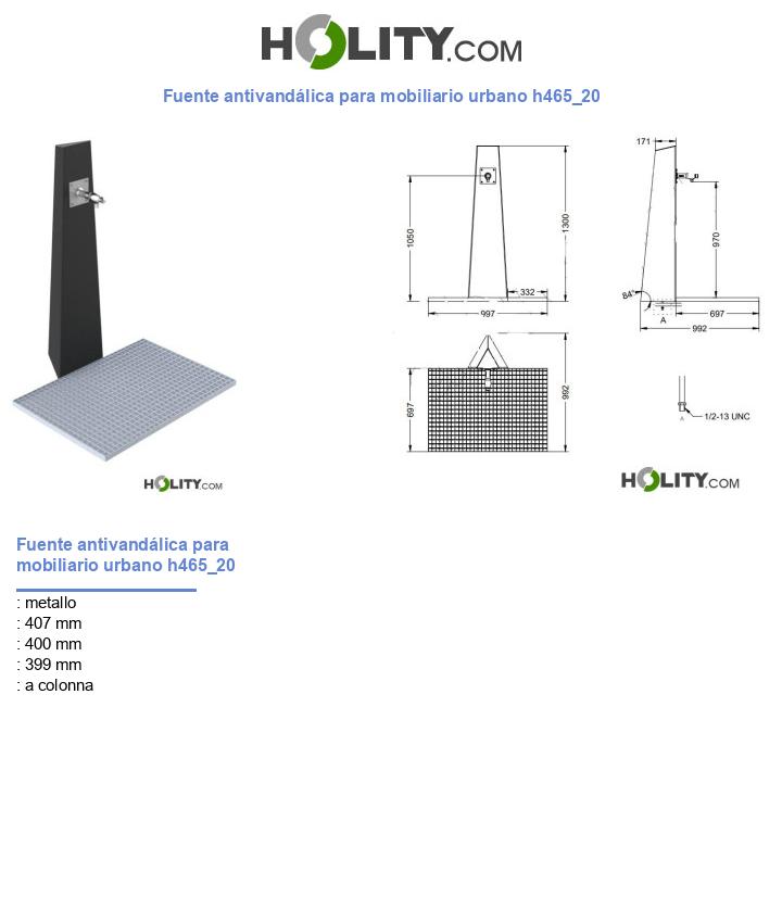 Fuente antivandálica para mobiliario urbano h465_20