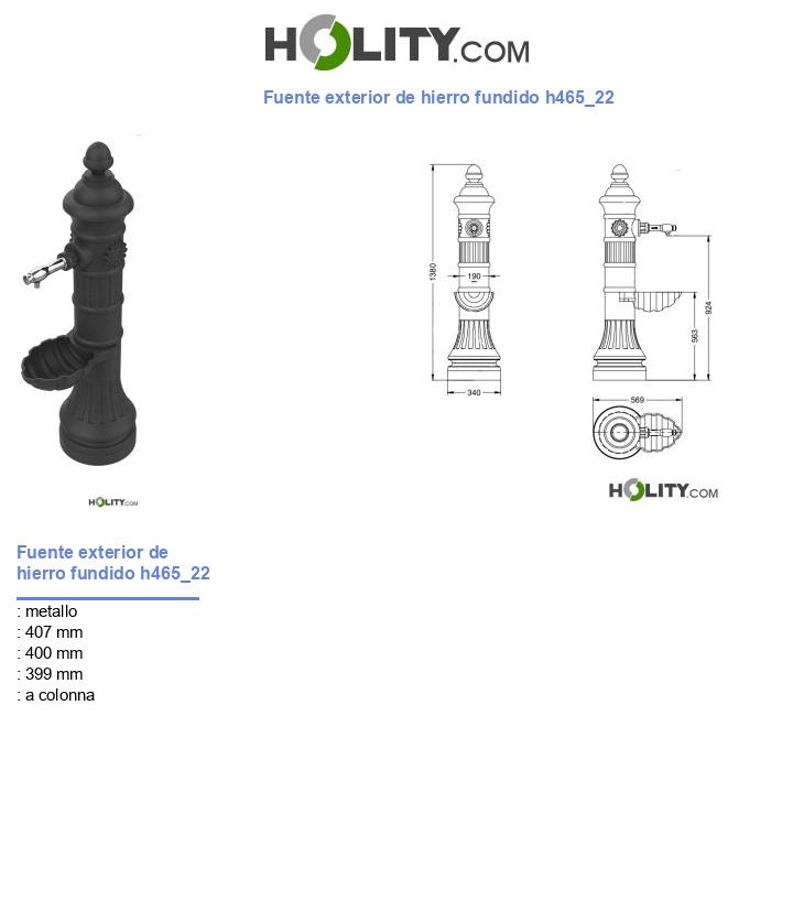 Fuente exterior de hierro fundido h465_22