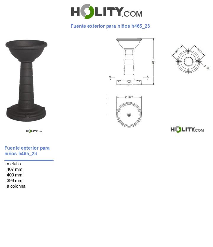 Fuente exterior para niños h465_23