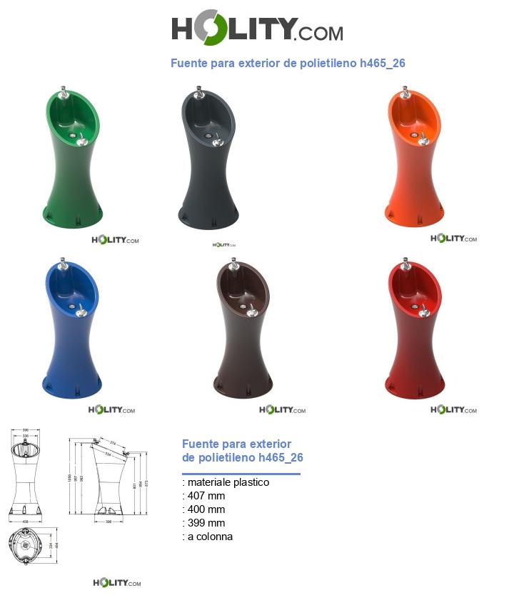Fuente para exterior de polietileno h465_26