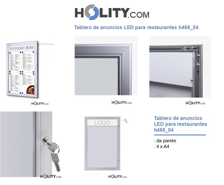 Tablero de anuncios LED para restaurantes h468_04