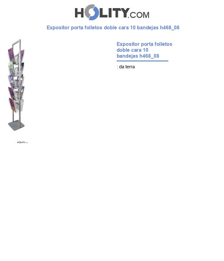Expositor porta folletos doble cara 10 bandejas h468_08