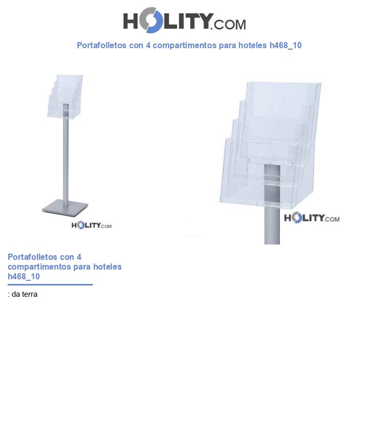 Portafolletos con 4 compartimentos para hoteles h468_10