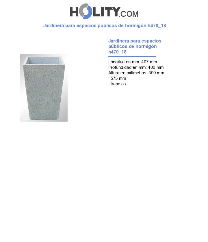 Jardinera para espacios públicos de hormigón h470_18