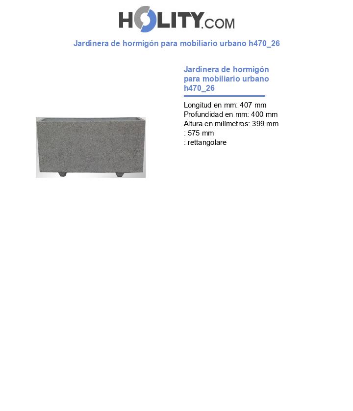 Jardinera de hormigón para mobiliario urbano h470_26