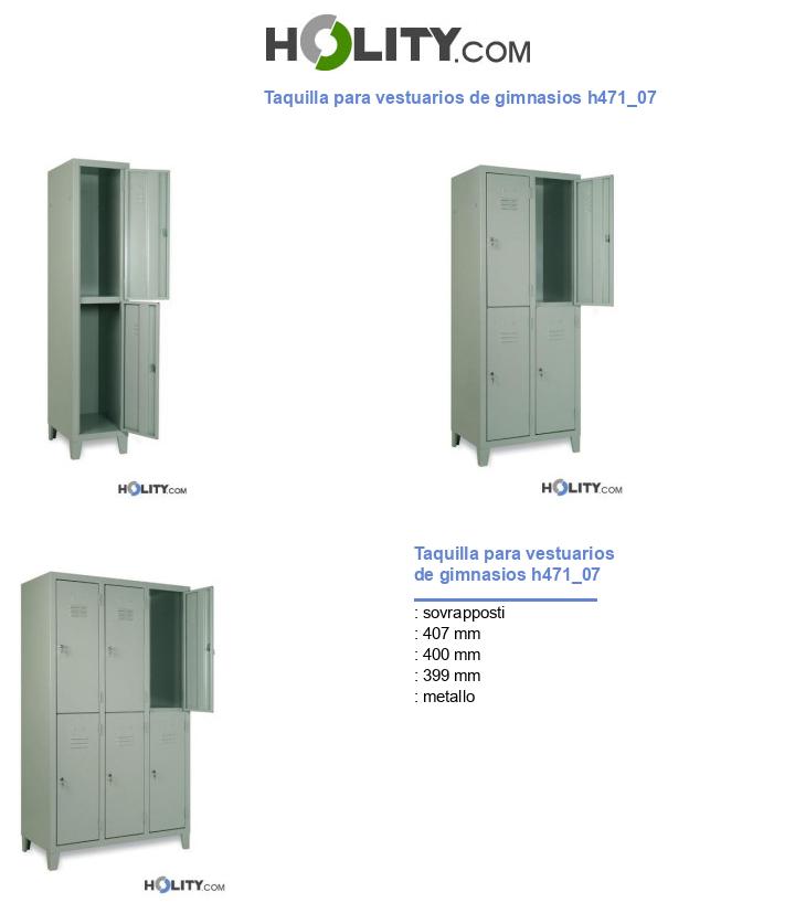 Taquilla para vestuarios de gimnasios h471_07