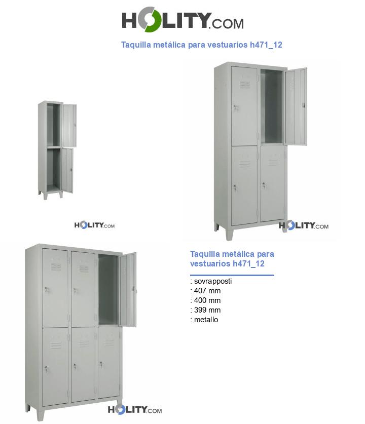 Taquilla metálica para vestuarios h471_12