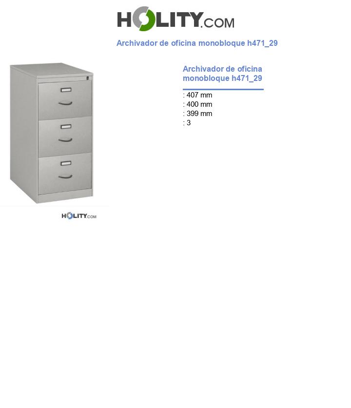 Archivador de oficina monobloque h471_29