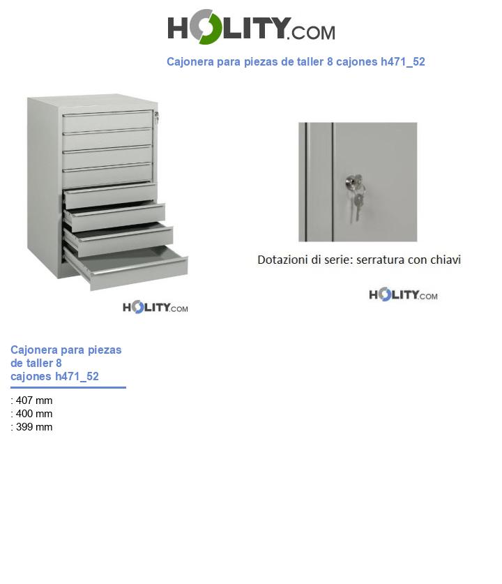 Cajonera para piezas de taller 8 cajones h471_52
