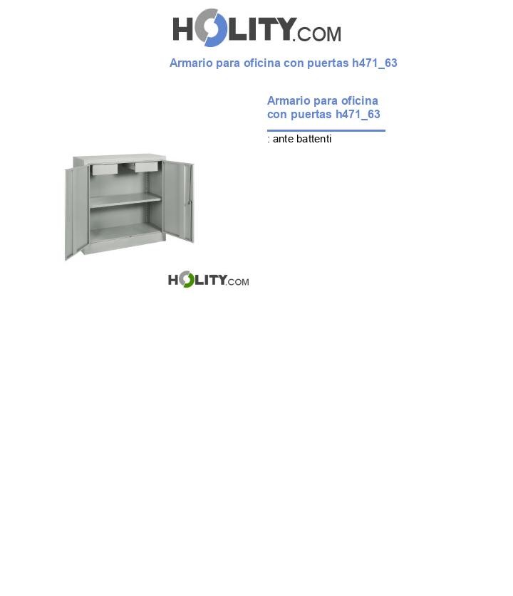 Armario para oficina con puertas h471_63