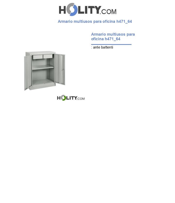 Armario multiusos para oficina h471_64