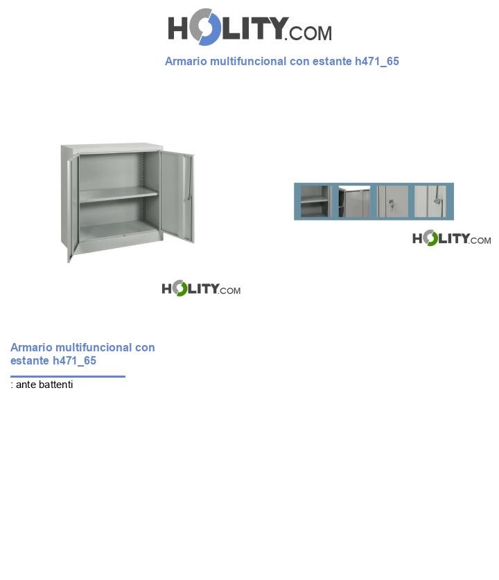 Armario multifuncional con estante h471_65