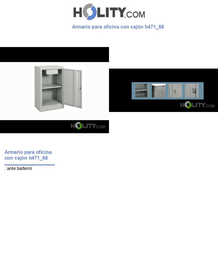 Armario para oficina con cajón h471_68